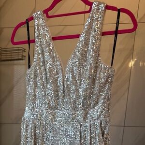 Glamorous Sequin Jumpsuit - Size Small